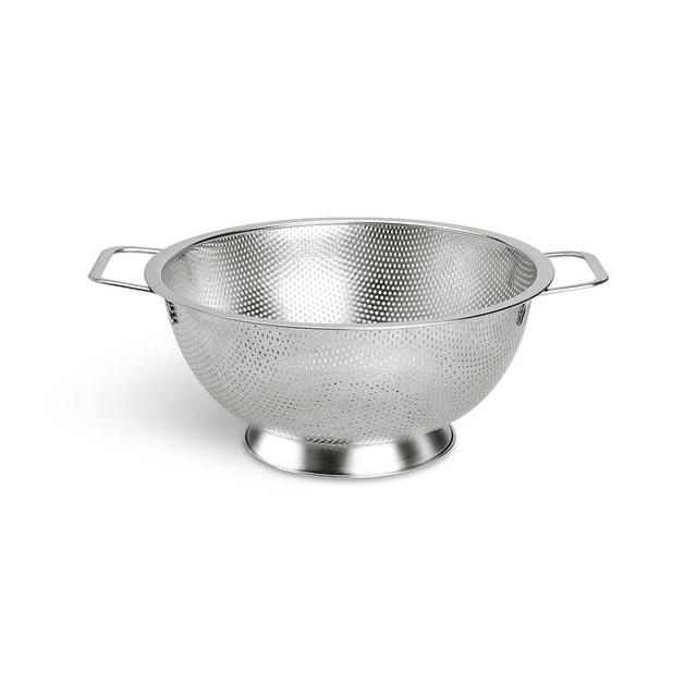 Colander Stainless Steel 3-Quart, Kitchen Strainer for Pasta, Fruits Vegetables, Dishwasher Safe
