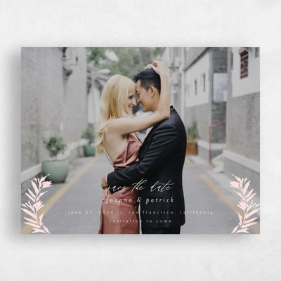 Blush, Pink Wedding Save the Date - Callahan Photo