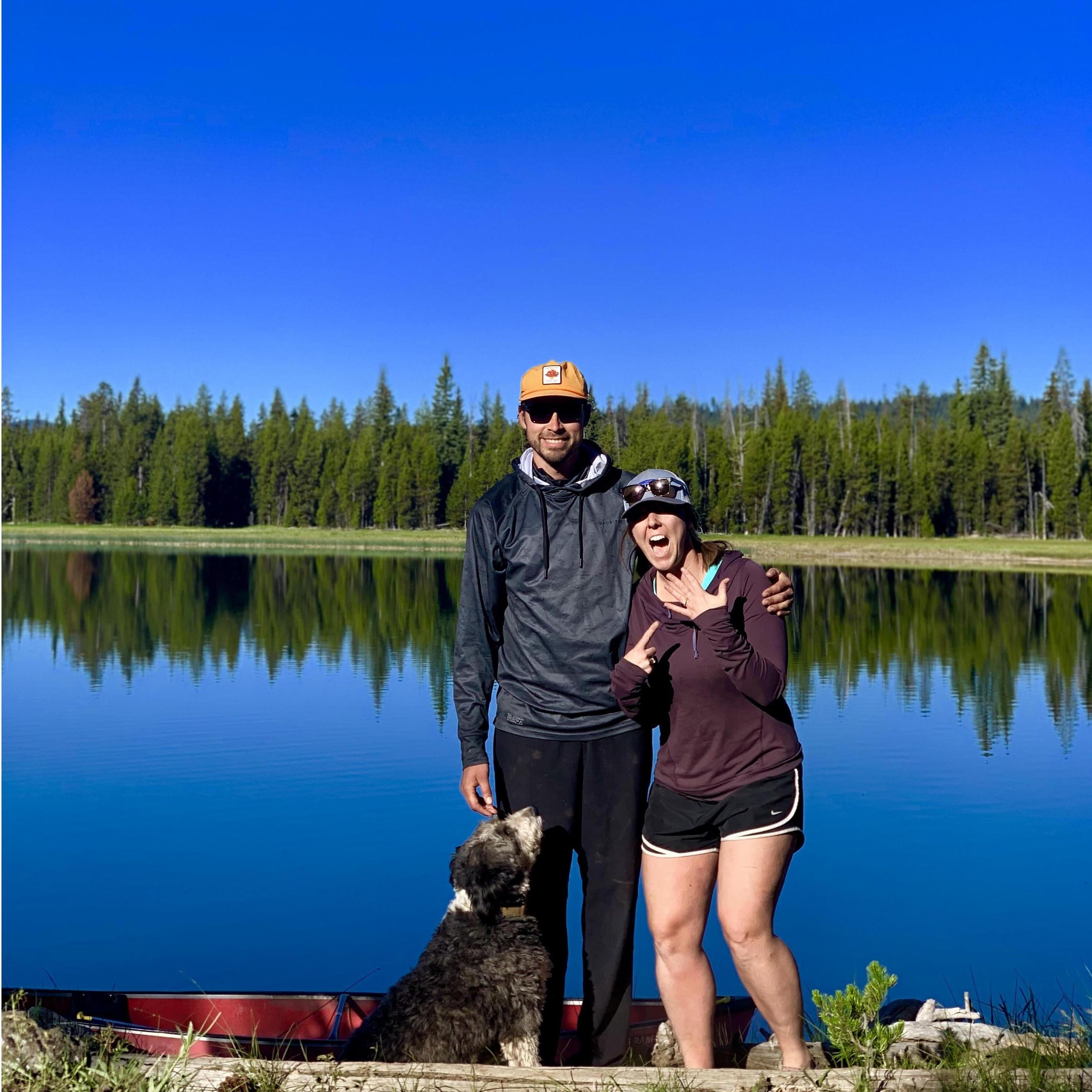 June 16th, 2019. The proposal at Little Lava Lake