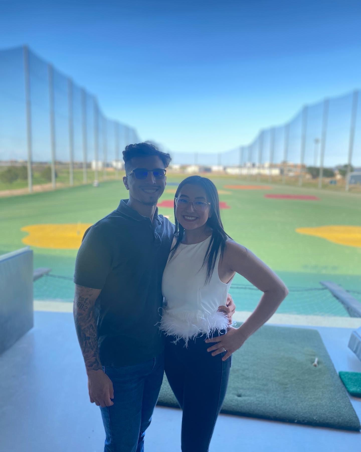 Celebrating a year engaged!