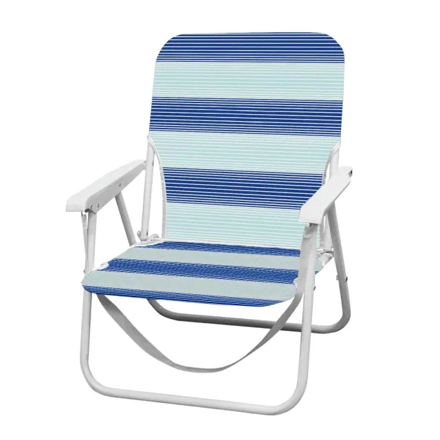 Caribbean Joe Folding Outdoor Portable Beach Chair - Horizontal Stripe