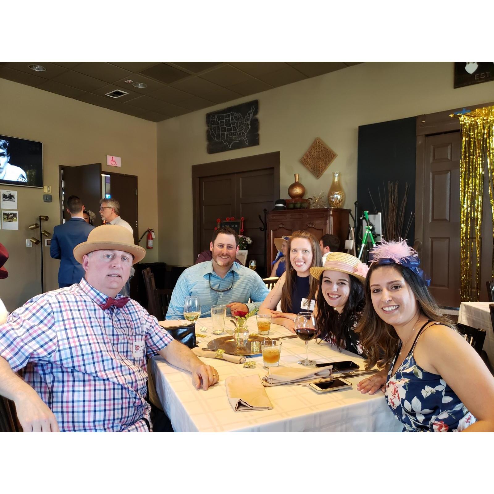 Uncle Hal, Max's oldest brother Jake and wife Cheyenne, Max's sister Luci and Tess