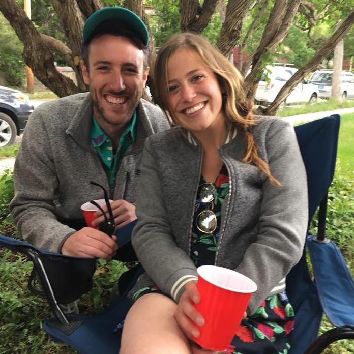 At our first backyard kegger. As you can tell by our appearances, we were only on our 7th beer.