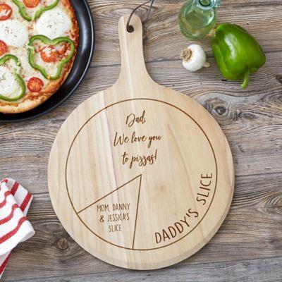 We Love You to Pizzas Personalized 3-Piece Pizza Board Set