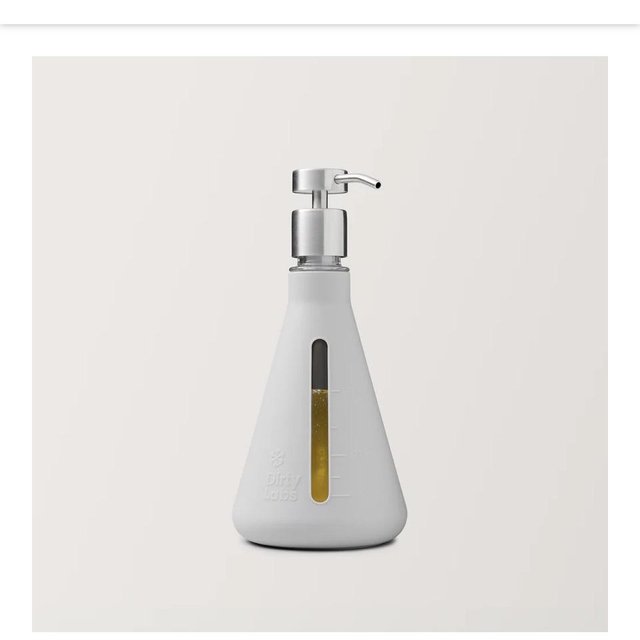 Reusable Erlenmeyer Glass Dispenser + Pump