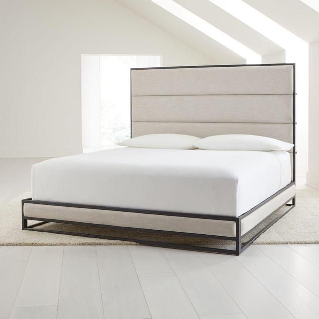Oxford Ivory Upholstered King Bed