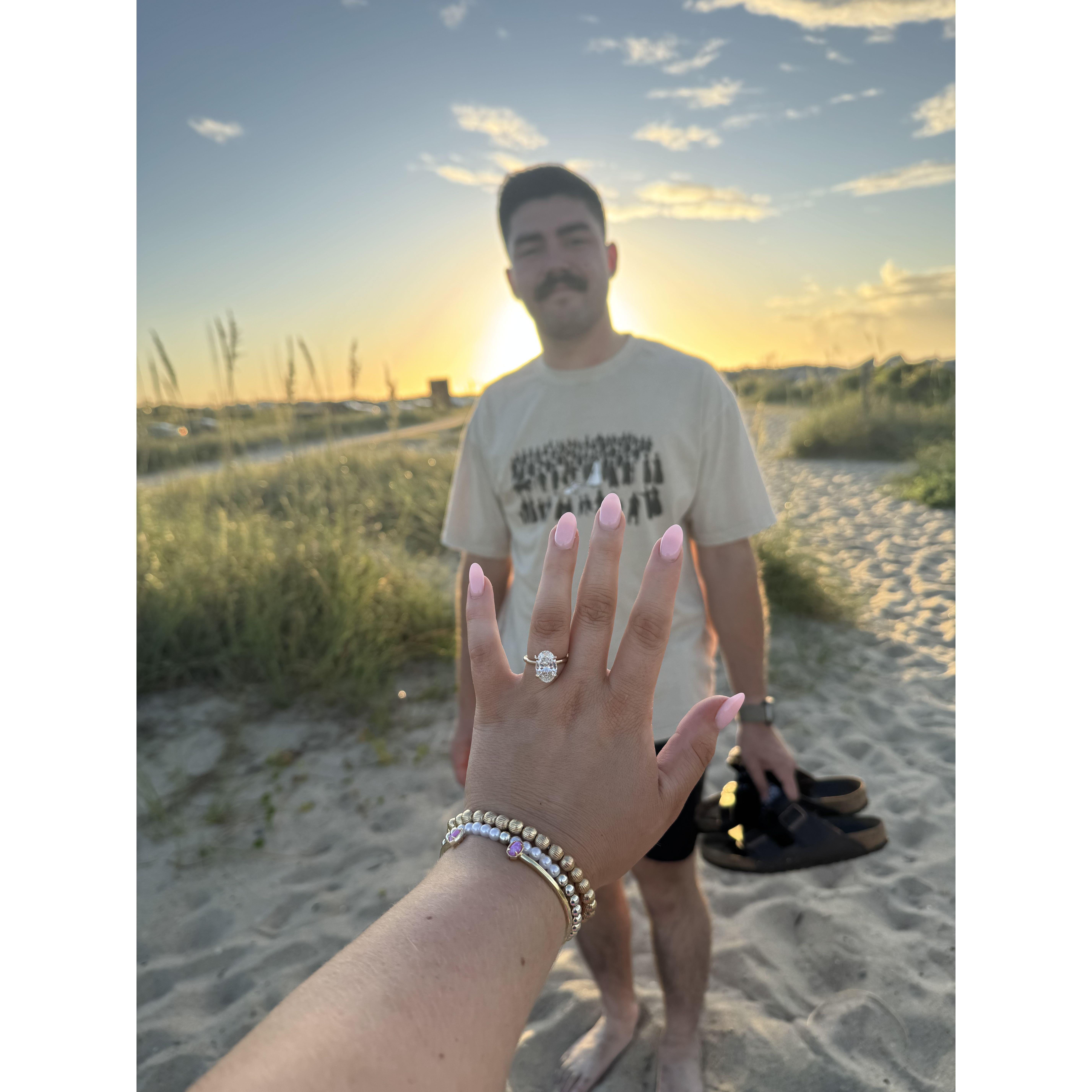 THE ENGAGEMENT! The most perfect ring in the most perfect place!