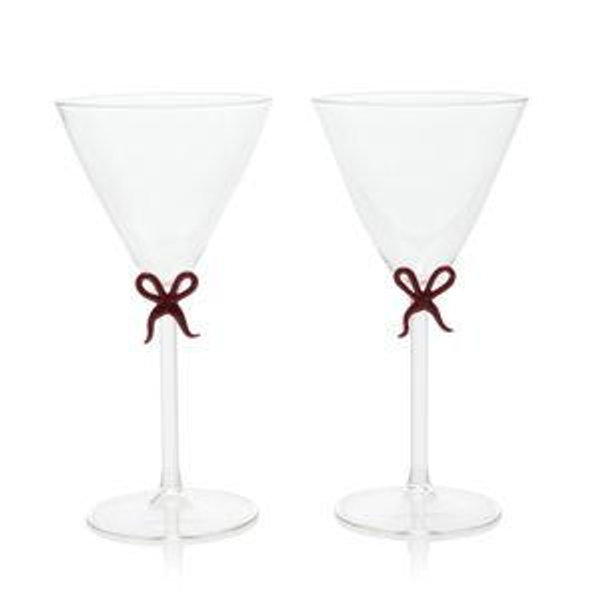 Moda Domus Set-of-Two Handmade Martini Glasses