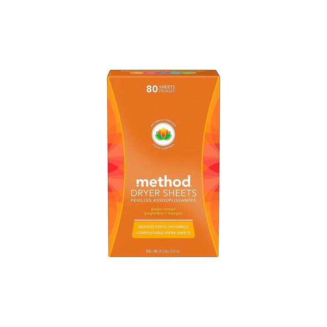 Method Ginger Mango Dryer Sheets - 80ct