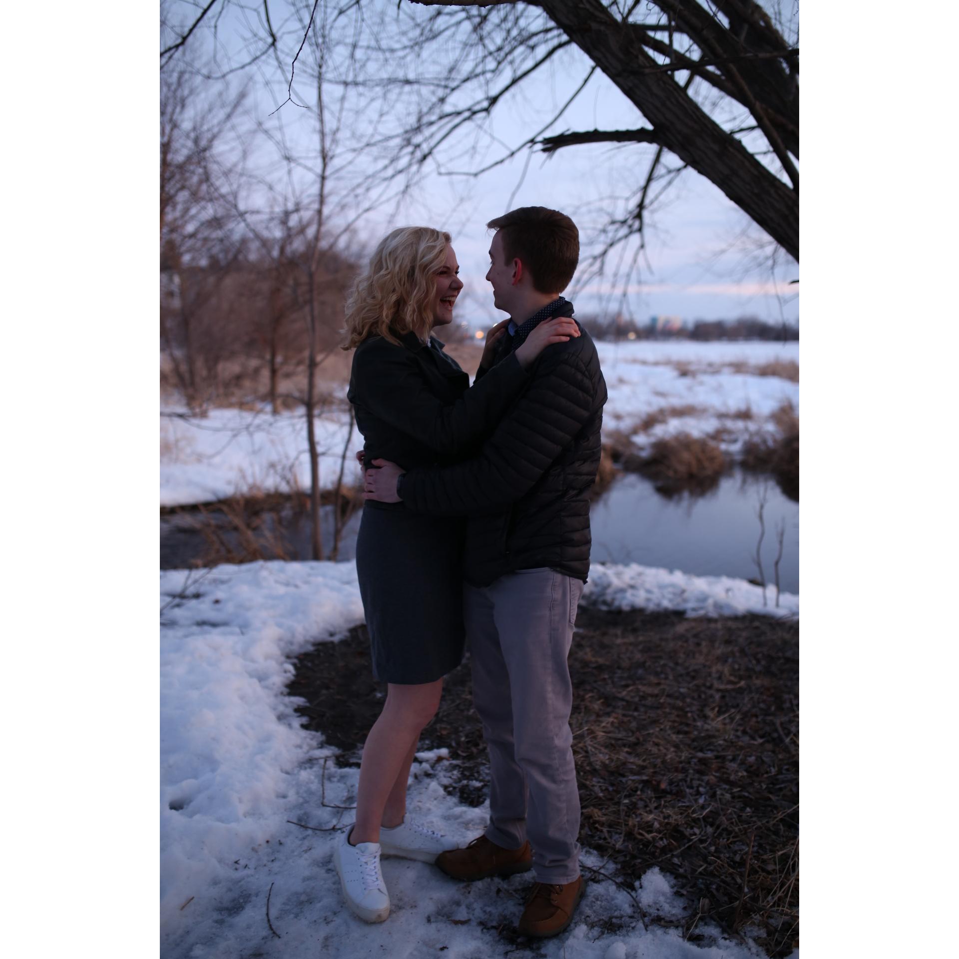 Right after I said "yes"!