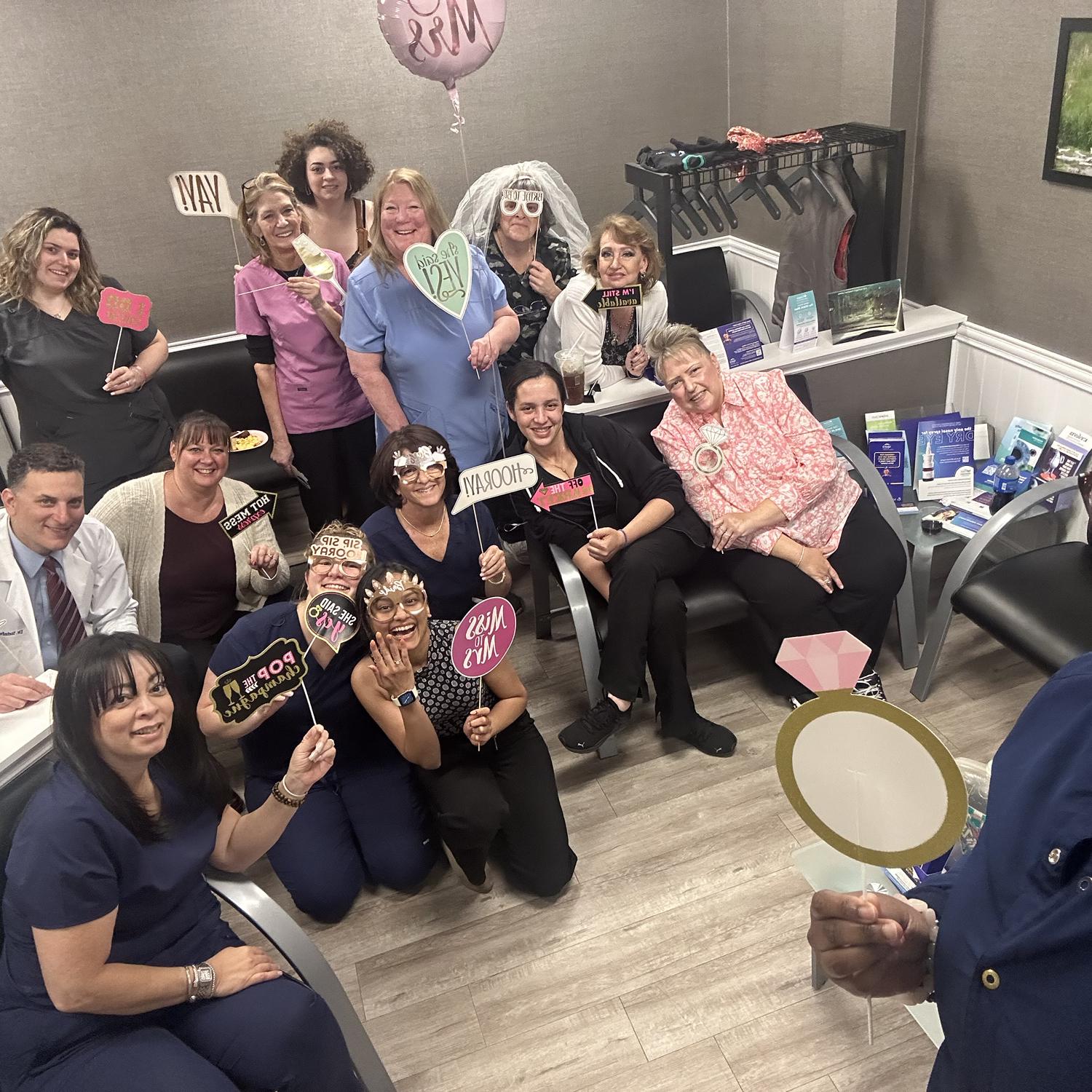 My work family showering love after the engagement ❤️