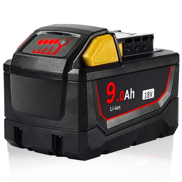 【Upgrade 9.0Ah】 18V Replace Battery 48-11-1810 48-11-1820 for Mil 18V Battery 48-11-1850 48-11-1828 48-11-1860 Cordless Power Tools High Capacity Lithium Ion Battery