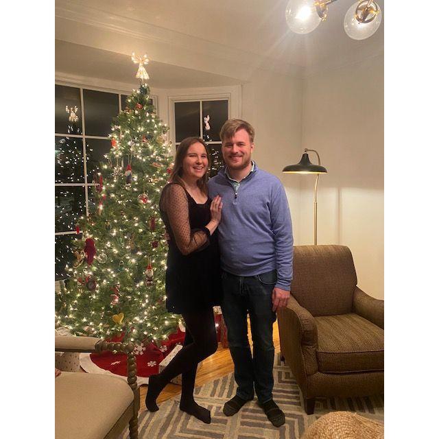 First Christmas together, taken after mass, so blessed.  -2022