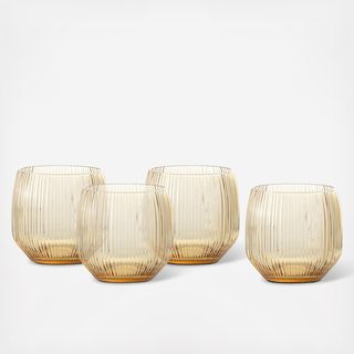 Estiva Double Old Fashioned Glass, Set of 4