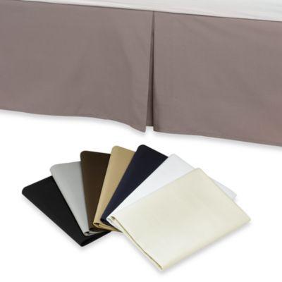 Smoothweave™ 14-Inch Tailored Queen Bed Skirt in Black