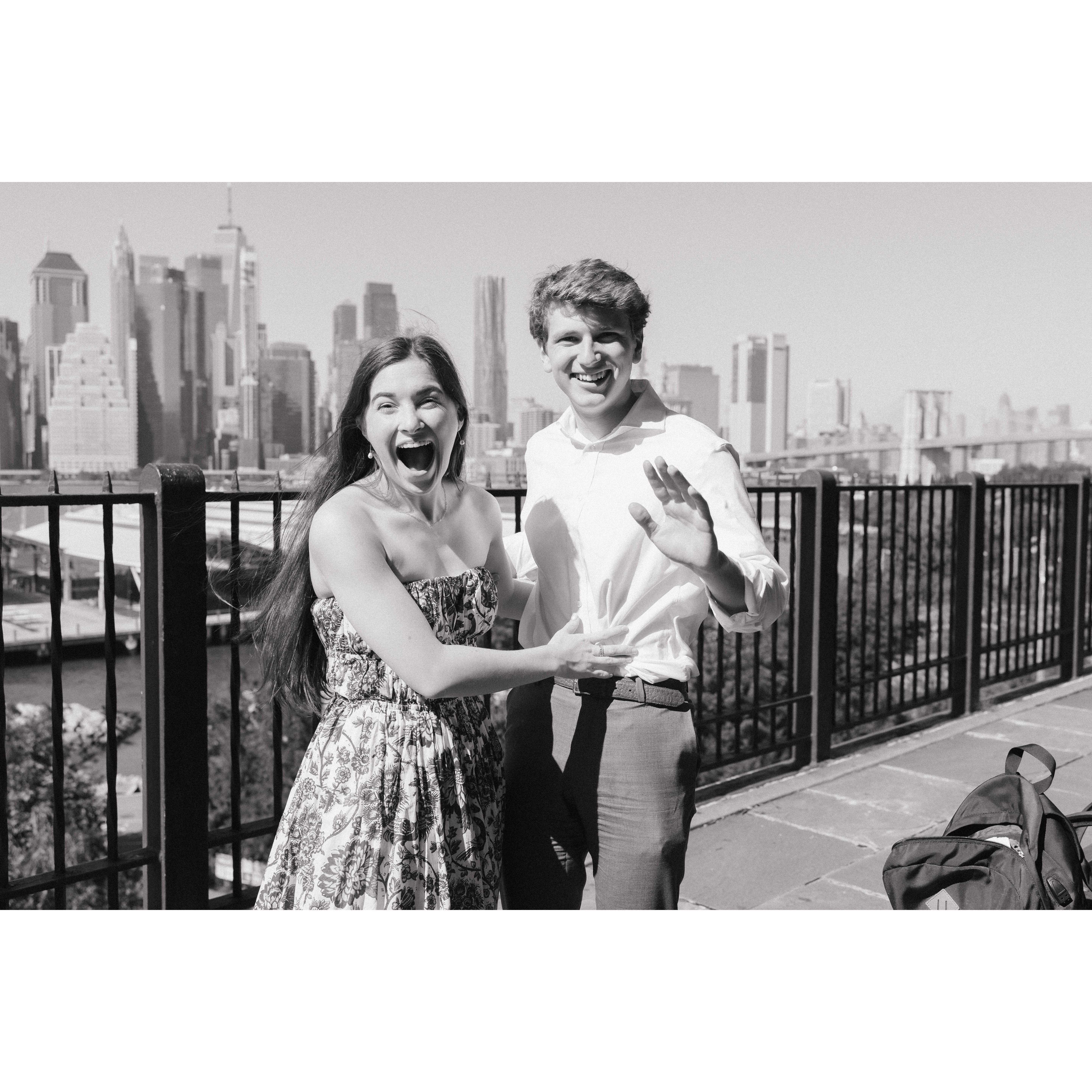 Just after proposing — Yelena Ku Photography