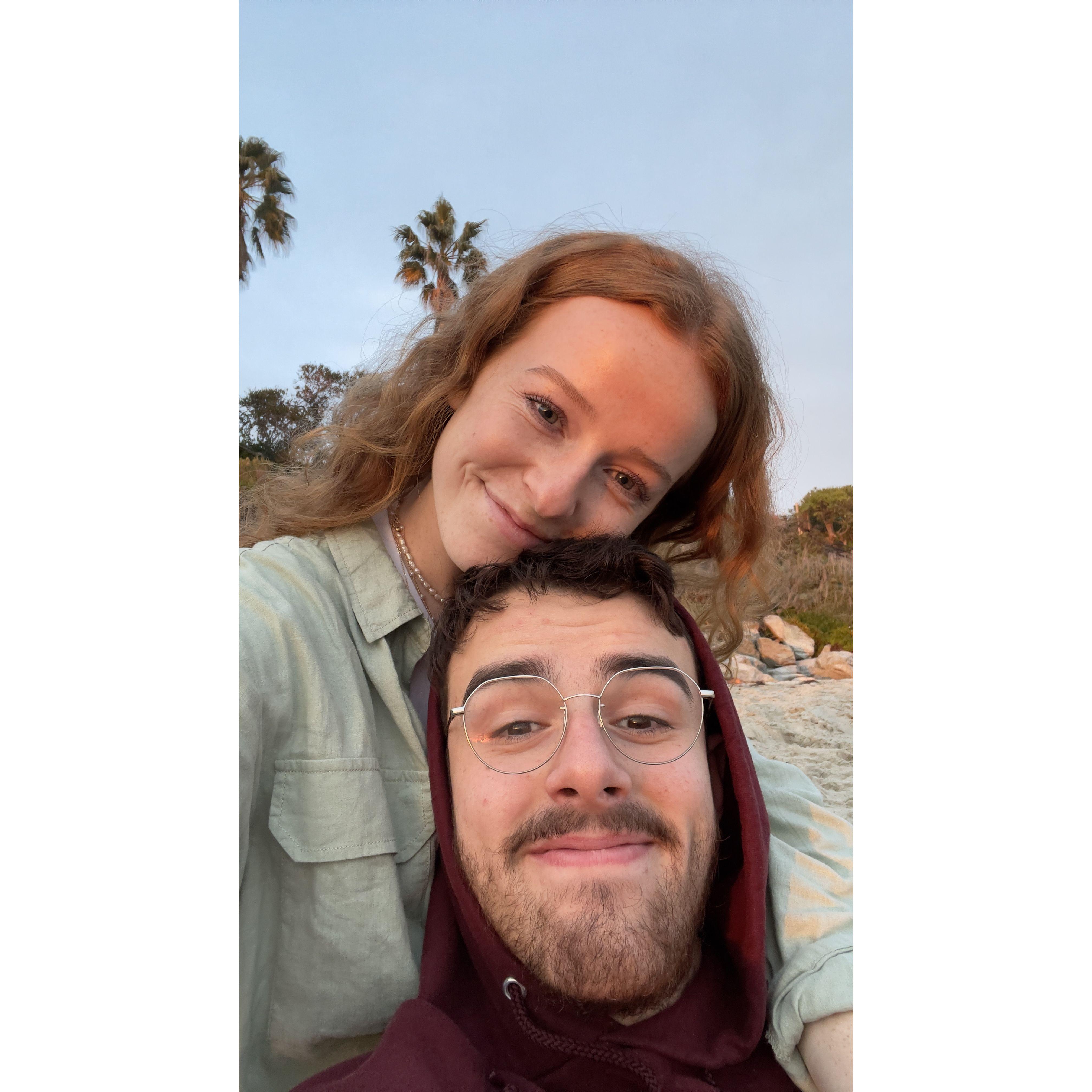 Watching the sunset- Jan. 16, 2022- Laguna Beach, CA