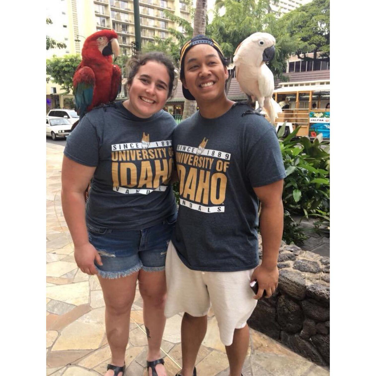 Our one year anniversary in Hawaii!