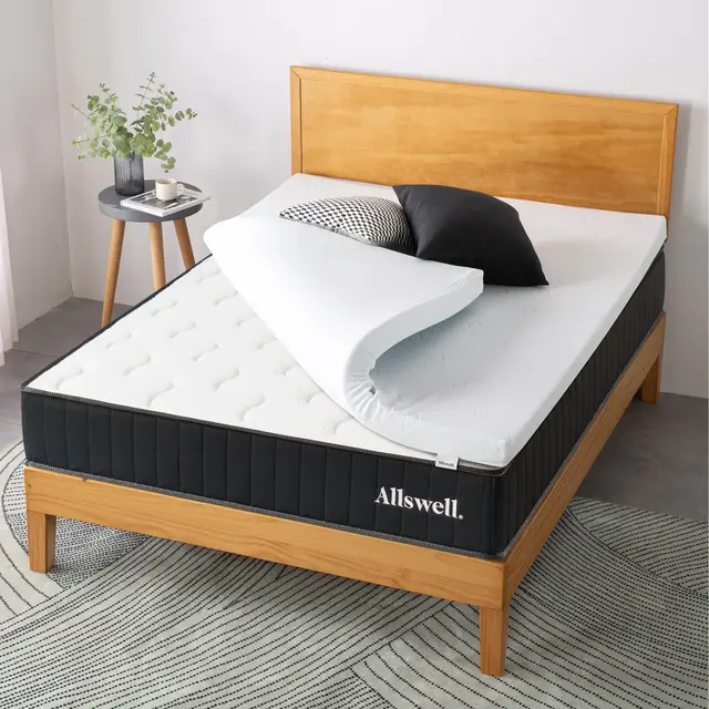 Allswell 3" Covered Memory Foam Mattress Topper, King