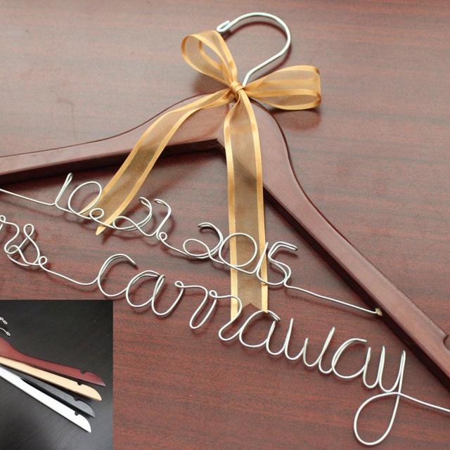 Sale Personalized Wedding Hanger Bridal...