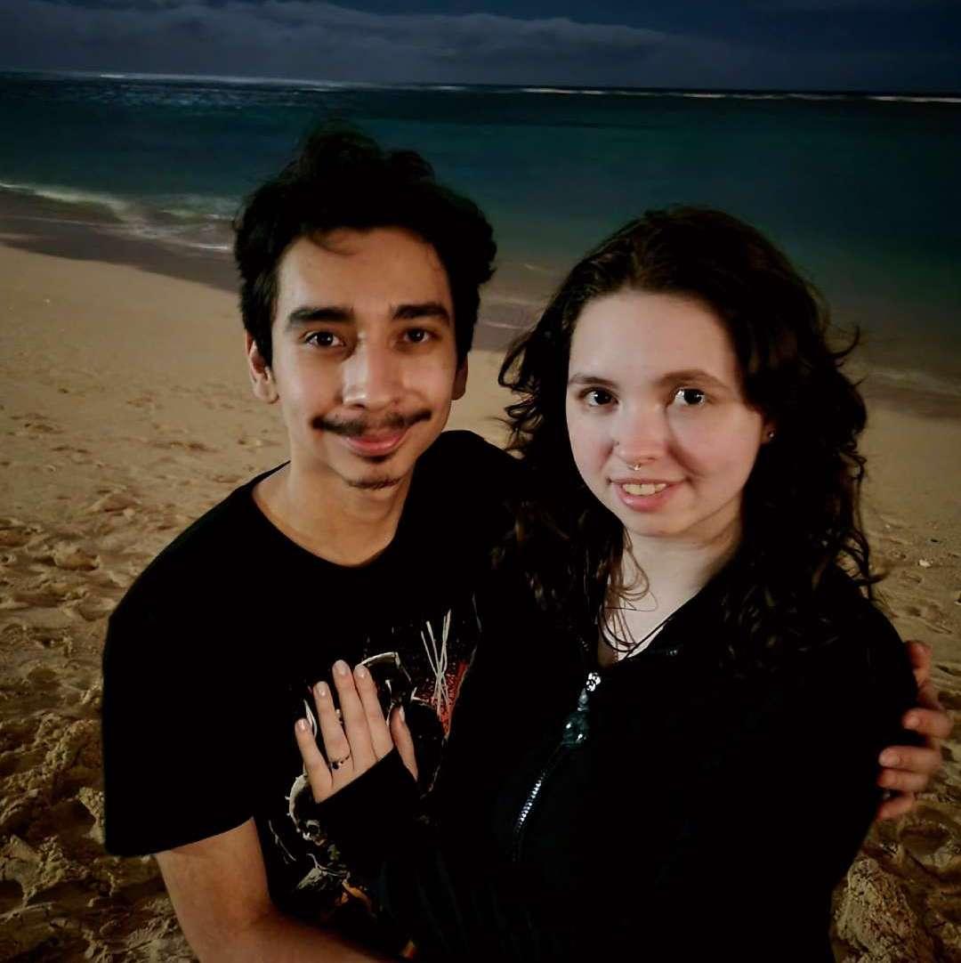 This was right after he proposed to me on the beach in Hawaii.