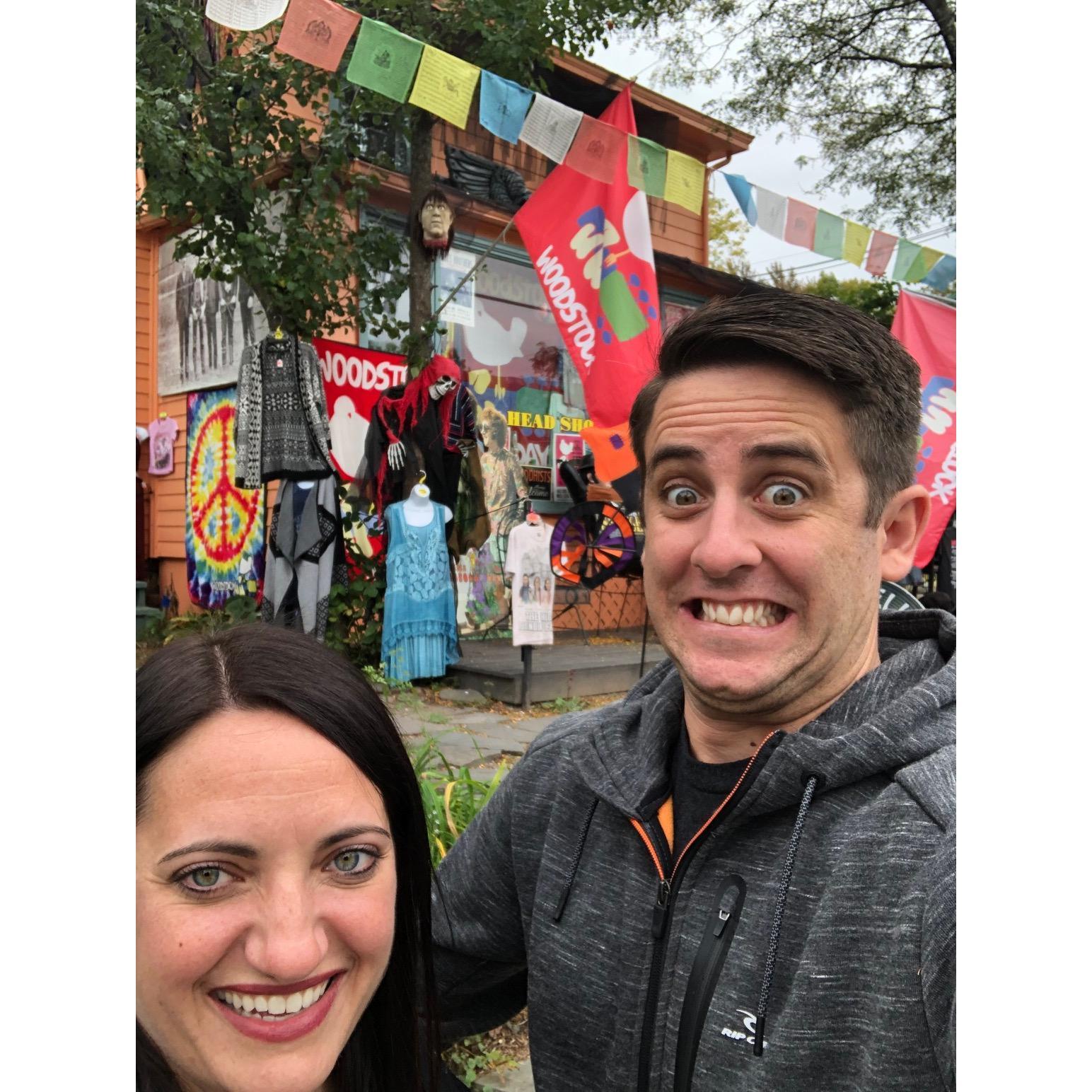 Todd was scared of one of my old stomping grounds LOL. Woodstock, NY.