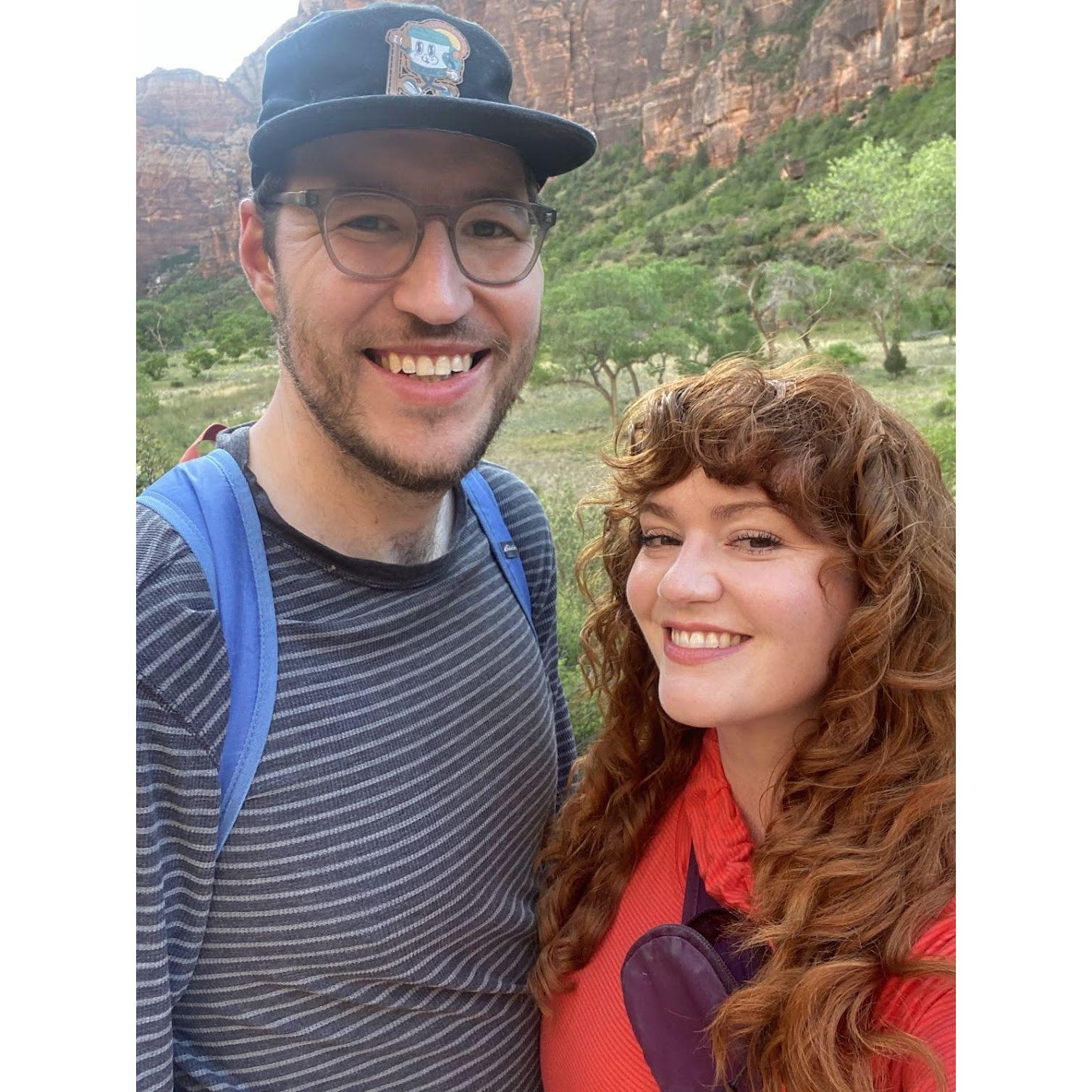 A week at Zion National Park with the Muldowney clan, April 2024. Moira and Nick did not finish Angel's Landing (her sister Julie, and husband Clay, did).