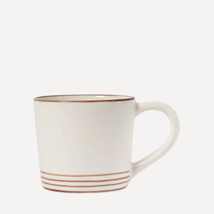 Breakfast Hand Painted Cappuccino Mug - Set of 2