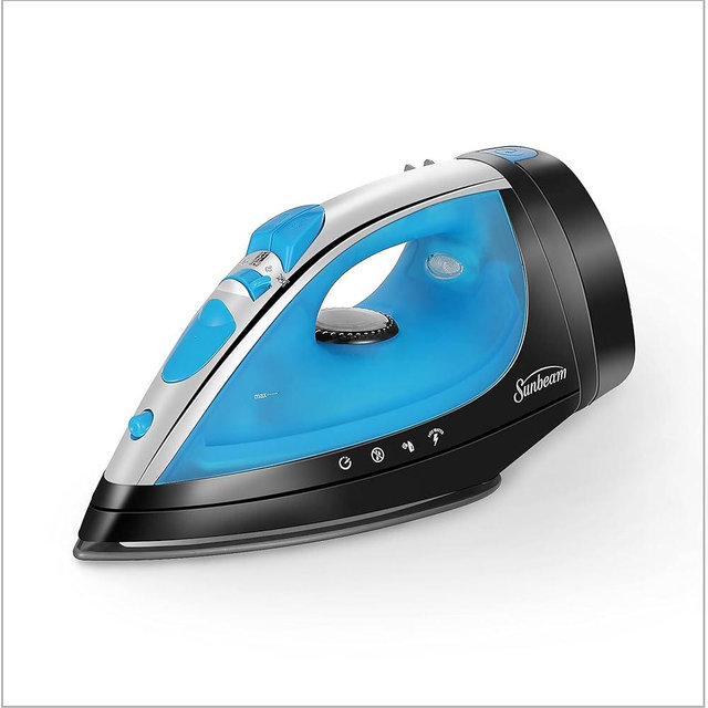 Sunbeam 1400W Steammaster Steam Iron, Black/Blue