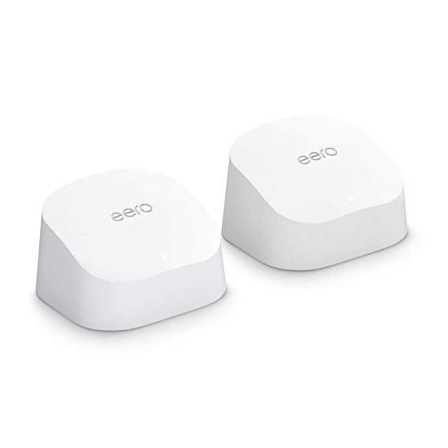 Introducing Amazon eero 6 dual-band mesh Wi-Fi 6 router, with built-in Zigbee smart home hub (1 router + 1 extender)