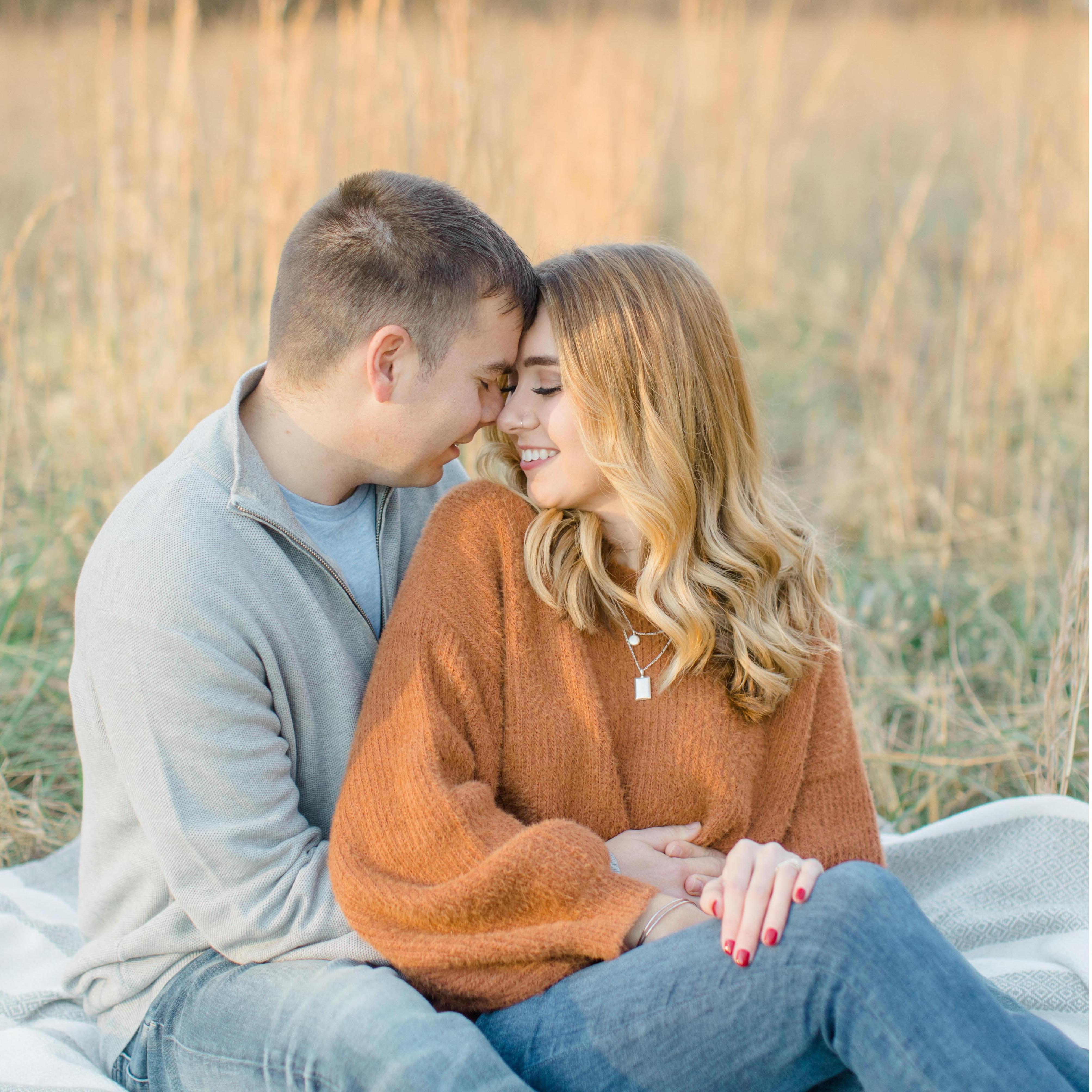 One of our engagement photos taken in November 2020