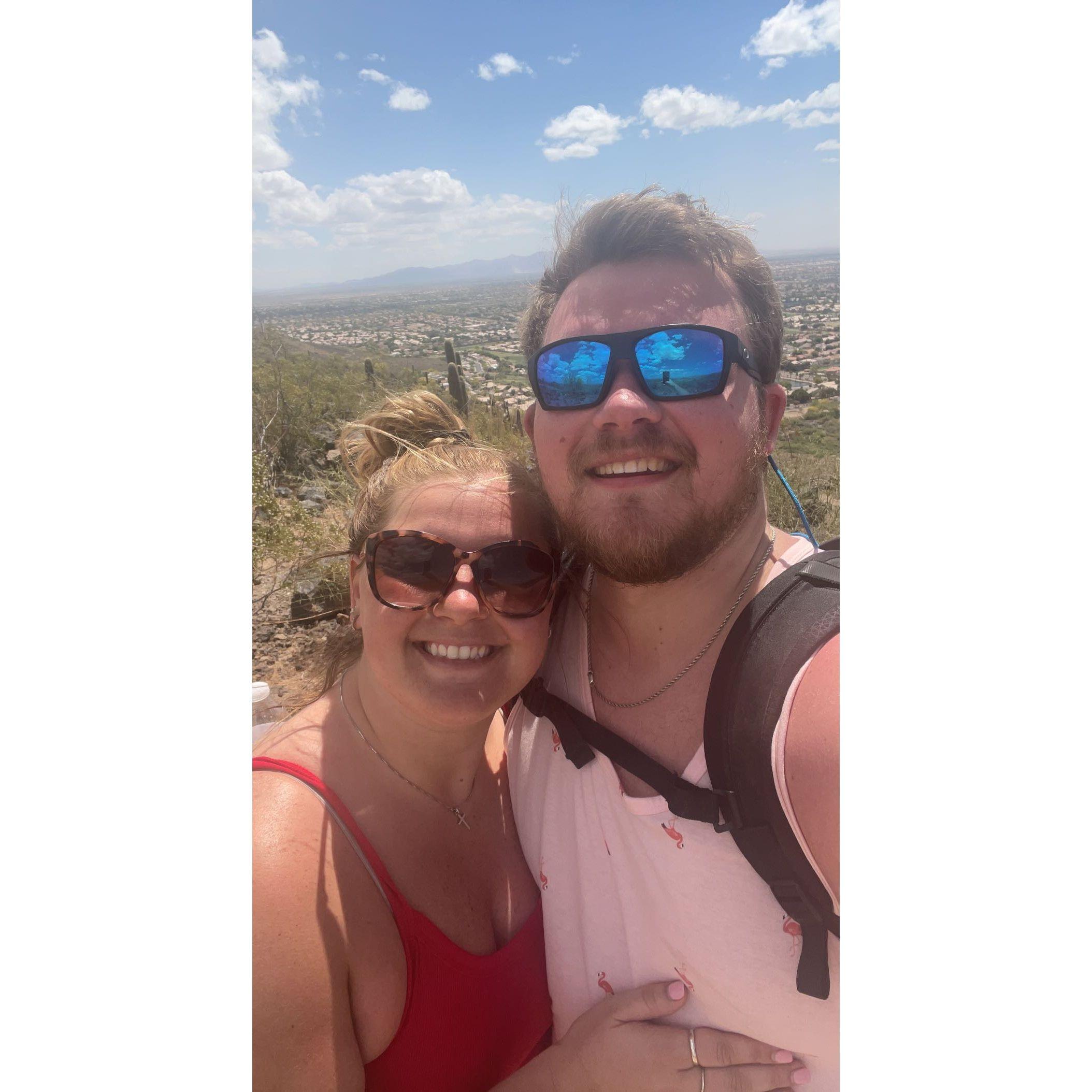 Made it to the top of Camelback Mountain in Phoenix, AZ