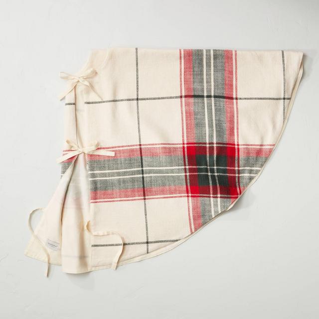 Holiday Plaid Cotton Tree Skit Red/Green - Hearth & Hand™ with Magnolia