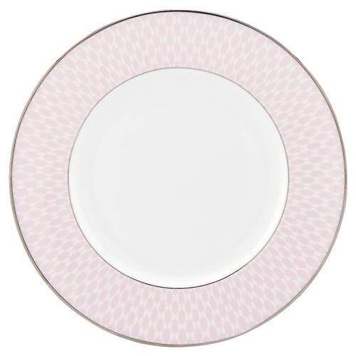Kate Spade Mercer Drive Modern White Ceramic Accent Plate