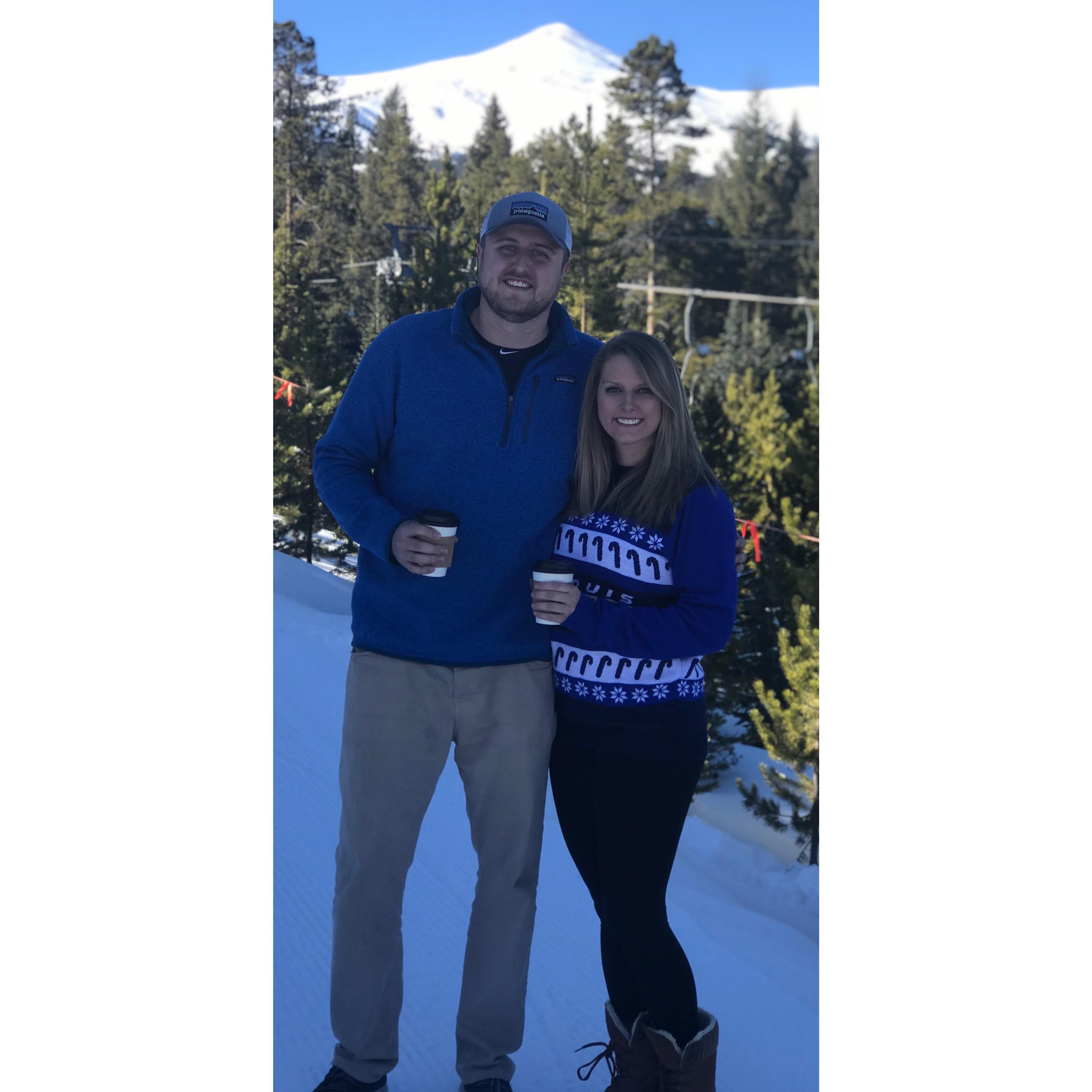 Julie and Dan’s first trip to Breck together