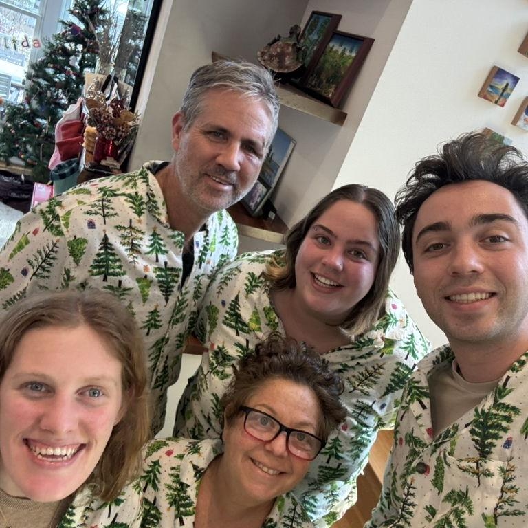 Tierney and Jacob with Suzanne, Mike, and Lily