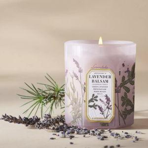 Apothecary 18 Fresh Lavender Balsam Small Glass Candle