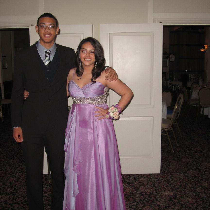 Fun Fact: We went to high school together. We didn't go to prom together but we managed to snap a picture. This was 2012.