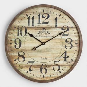 Norah Gray Wash Wood Clock