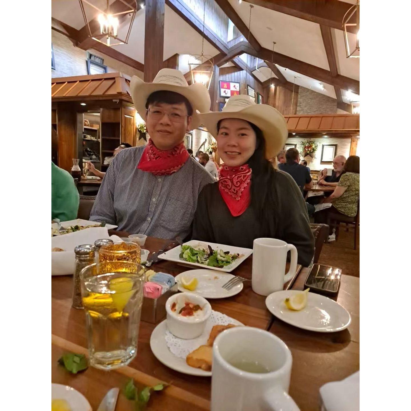 Dinner with the family at Taste of Texas!