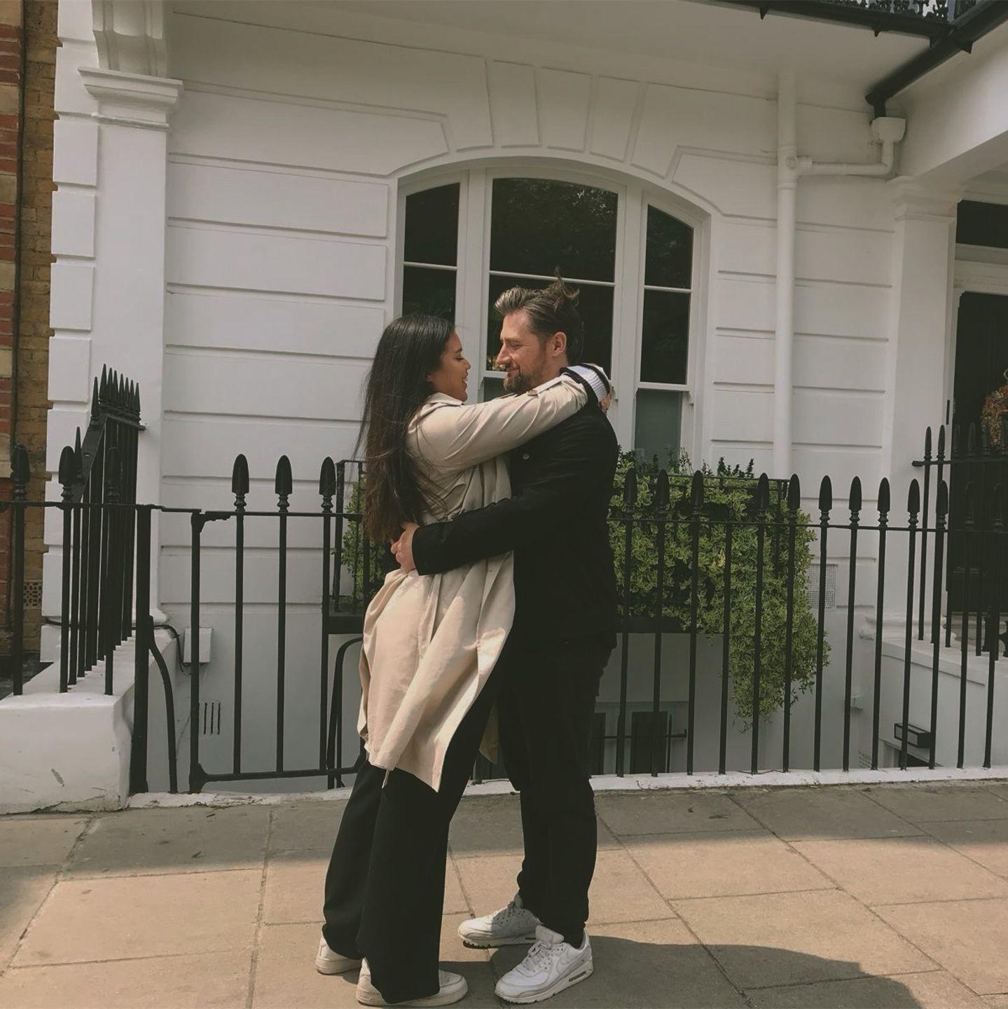 A splendid moment after church in Kensington captured by Maha, Debbie’s mum. The happy couple were Maha’s tour guides for the day!