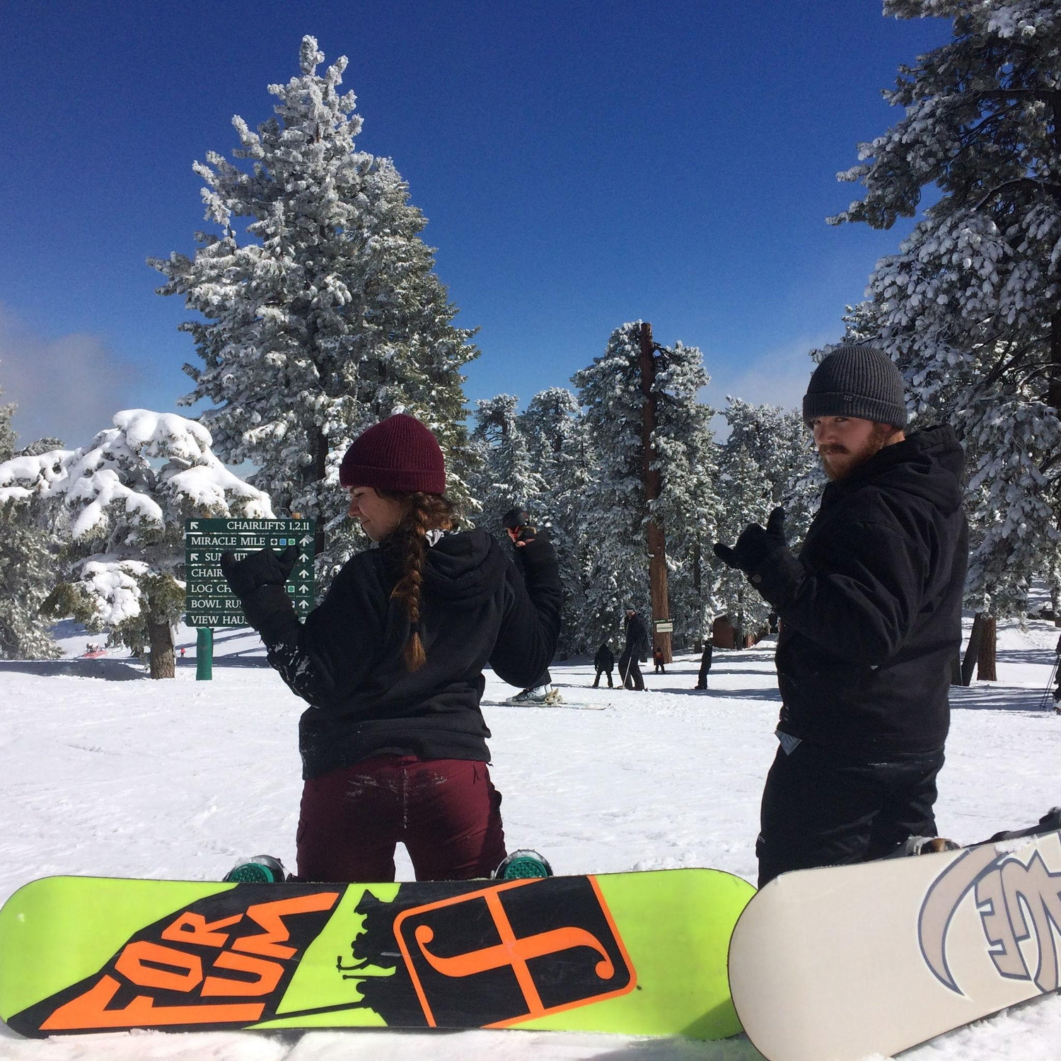 Adventure Series: Our first time snowboarding together! Kenna taught Bradley and he caught on quick :)
