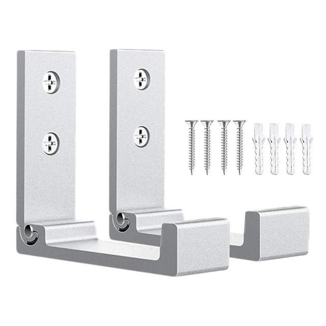 OHIYO Folding Wall Hooks 2PCS Foldable Hooks Bearing Load 33lb/15kg Wall Mounted Heavy Duty No Rust Aluminum Alloy Folding Coat Hooks for Hanging Coat & Bags & Hat & Backpack (Silver)