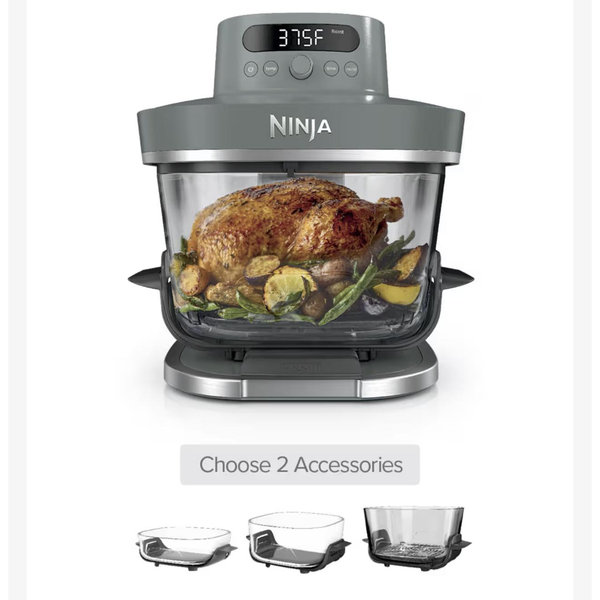 Build Your Own Ninja Crispi Pro Glass Air Fryer in Ash Gray