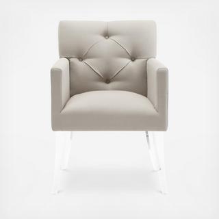 Lafayette Linen Acrylic Chair