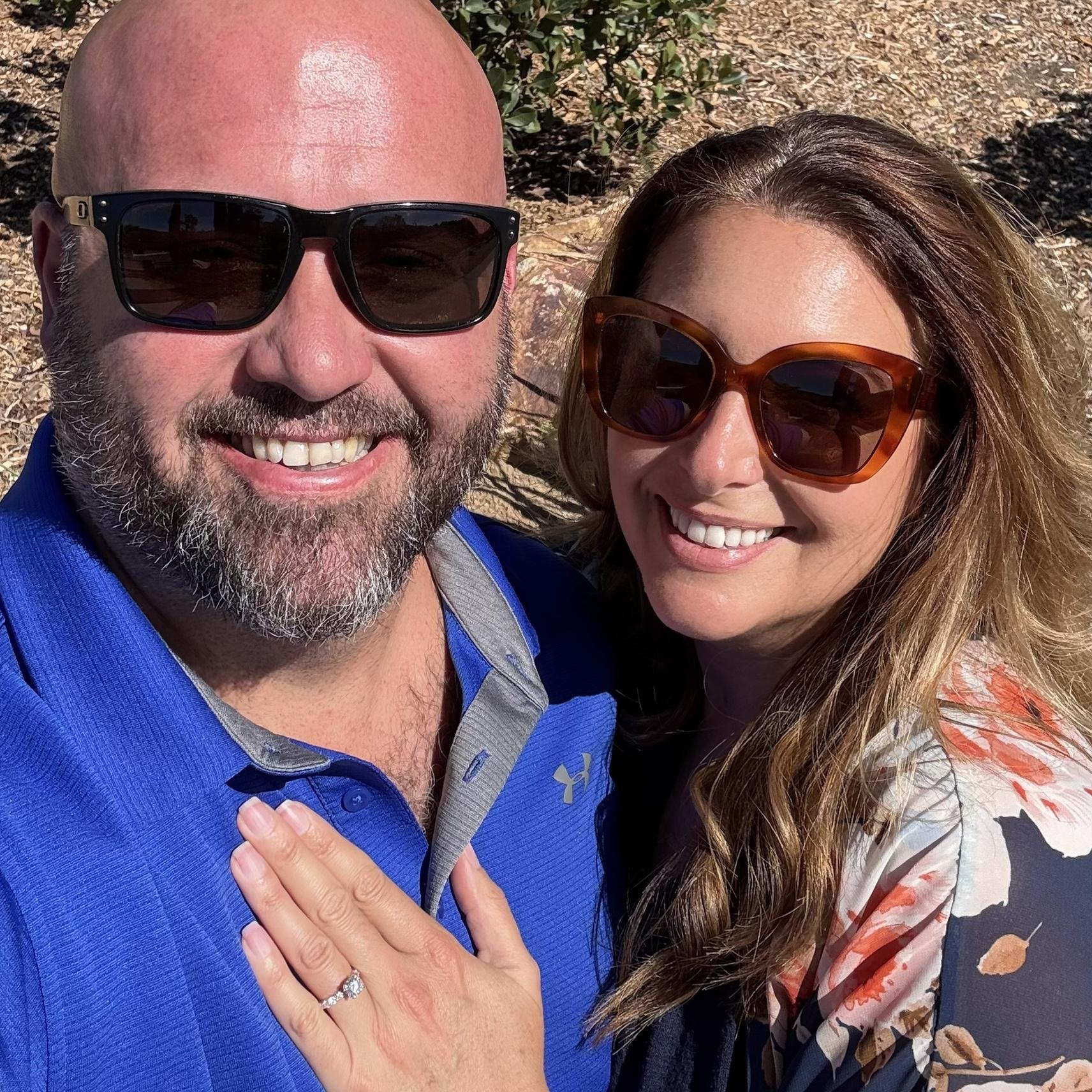 Our first weekend engaged at 
Monserate Winery in Fallbrook. October, 2025.