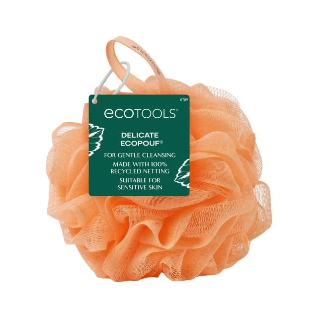 EcoTools Delicate EcoPouf Bath Sponge - Pastel Orange
