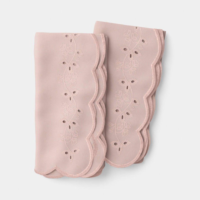 2pk Eyelet Dinner Napkins Pink - Threshold™