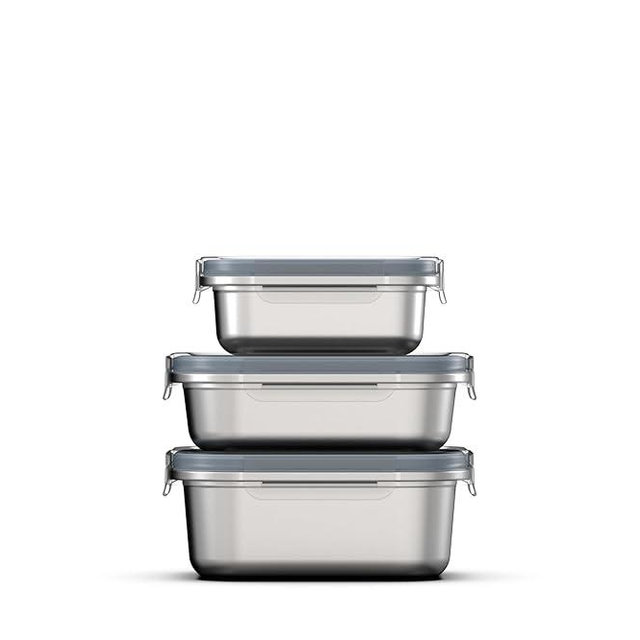 Hydro Flask Food Container Bundle Rain - Includes 2, 3.5, and 5 Cup Containers