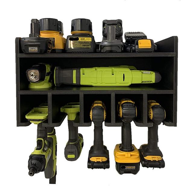 Power Tool Organizer, BEHR-ENGR Drill Organizer Cabinet Wall Rack, Charging Station, Garage Storage
